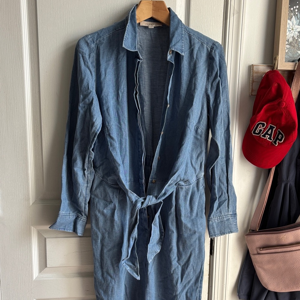 LOFT Denim Jumpsuit
